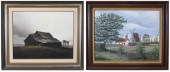 TWO BARN PAINTINGS: WILLIAM T.