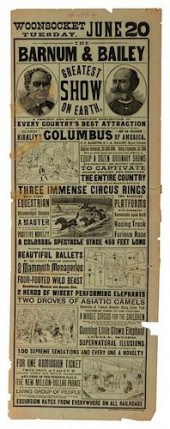 TWO BARNUM AND BAILEY BROADSID