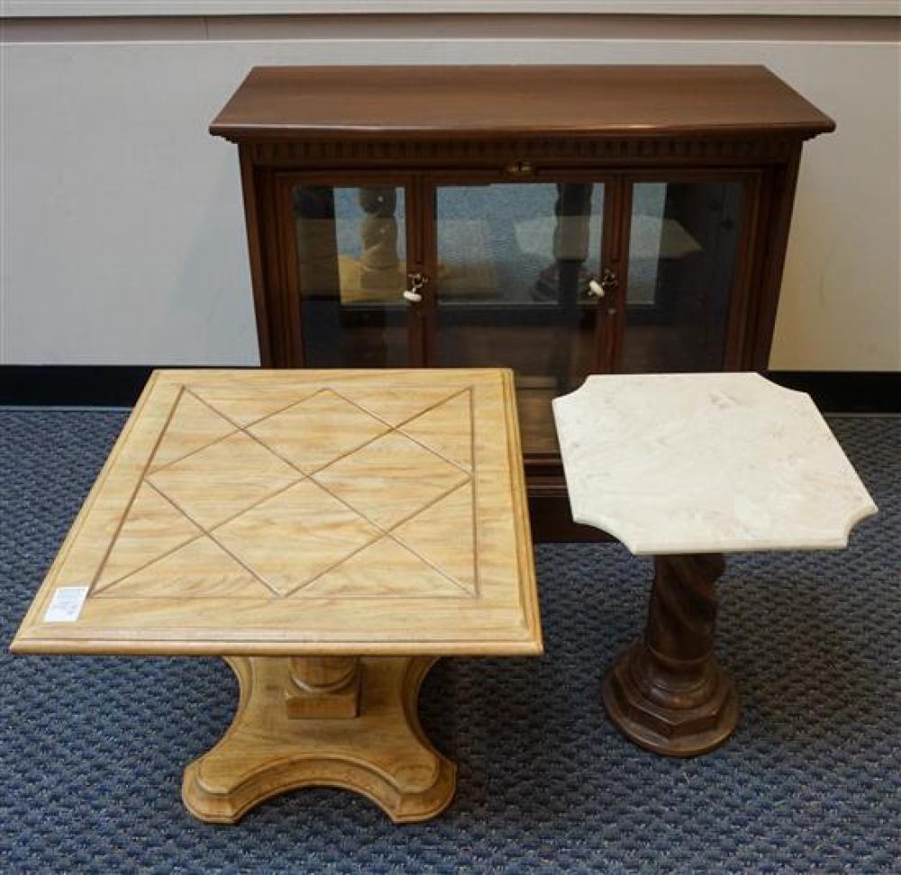 TWO BAROQUE STYLE FRUITWOOD TWISTED