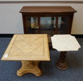 TWO BAROQUE STYLE FRUITWOOD TW