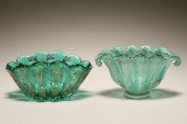 Two Barovier Murano green art