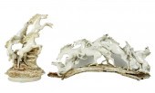 TWO BARSATO ITALIAN PORCELAIN