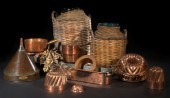 Two Basket-Encased Wine Cylind