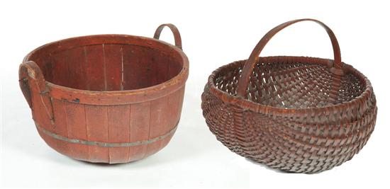 TWO BASKETS.  American  early