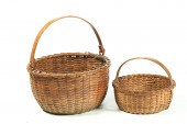 TWO BASKETS.  American  late 1