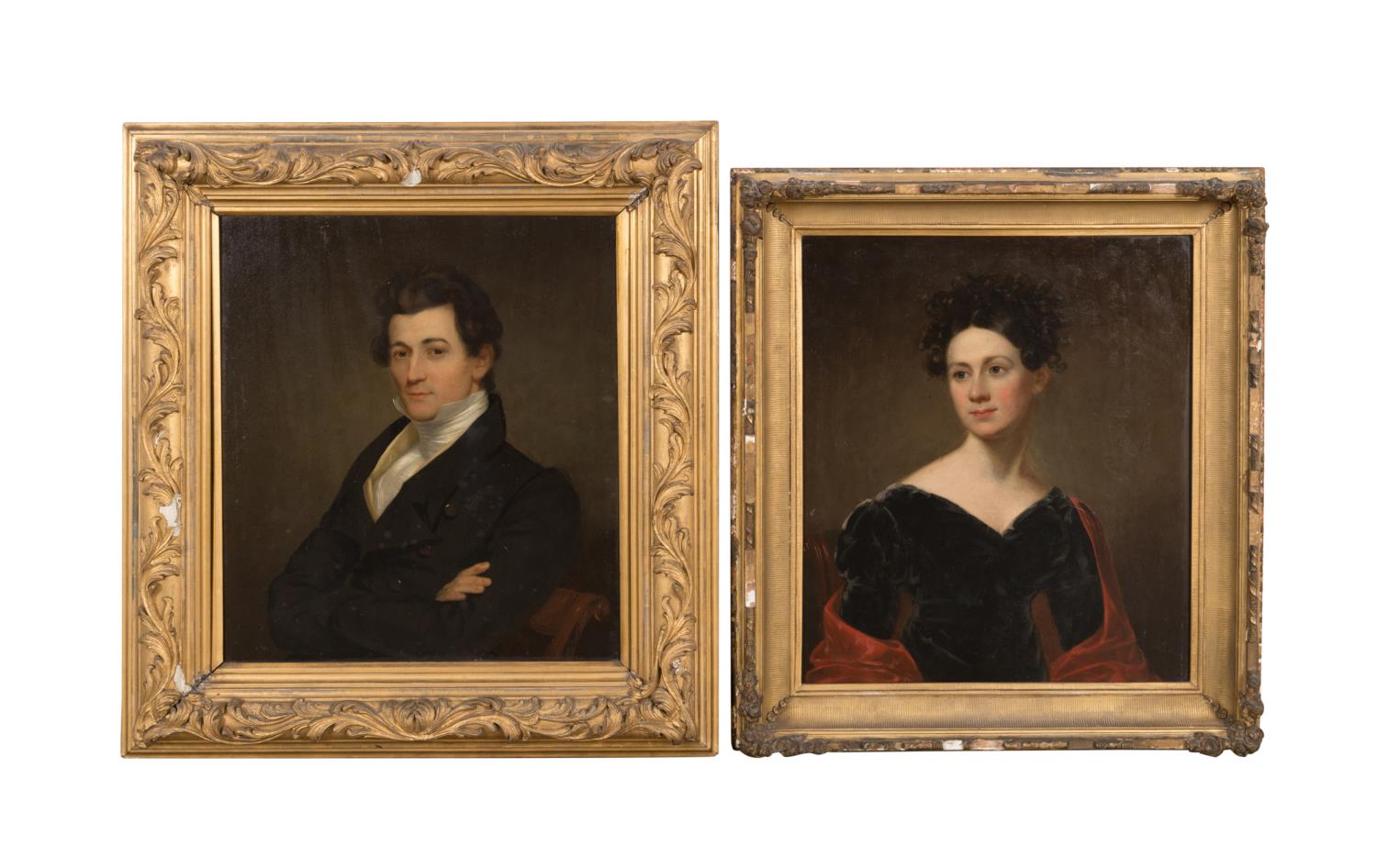 TWO BASS OTIS, OIL PORTRAITS OF A