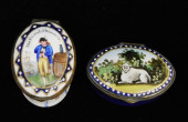 TWO BATTERSEA/ BILSTON ENAMEL