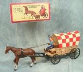 Two Battery Operated Horse Dra