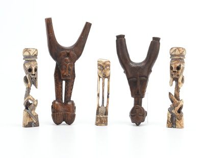 Two Baule Ivory Coast Sling Shots &
