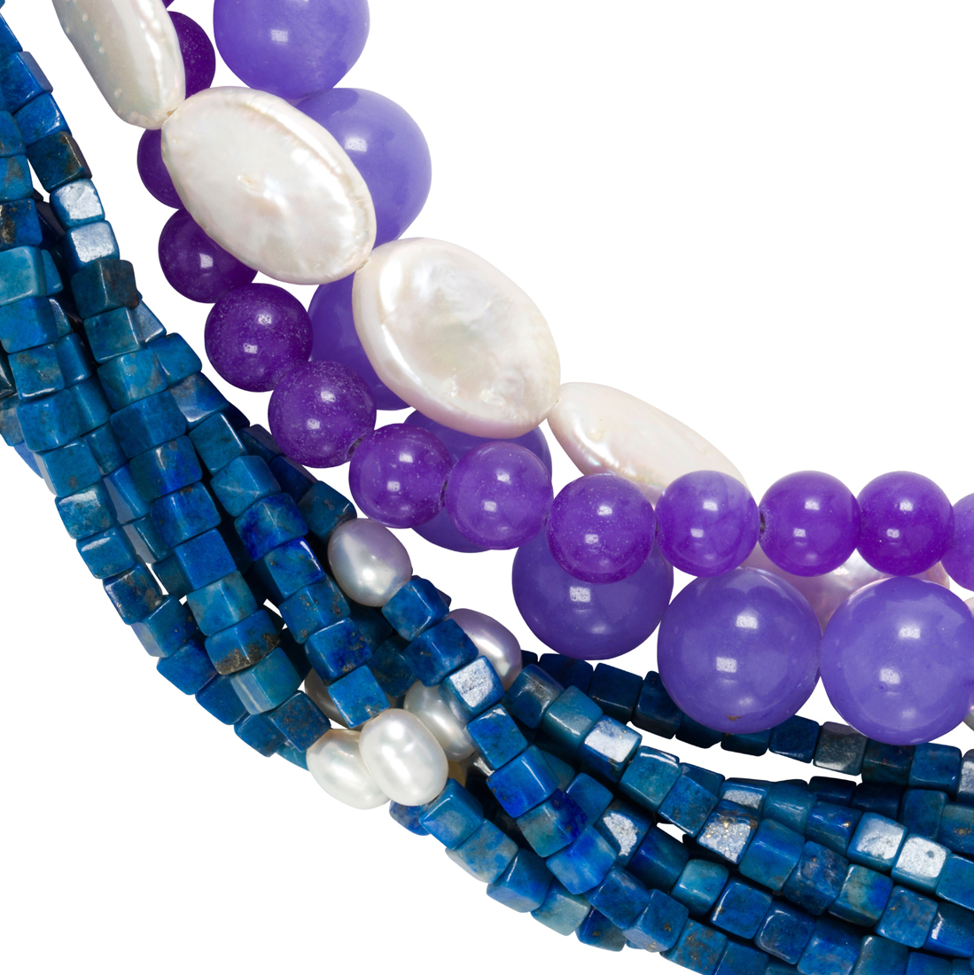 TWO BEAD NECKLACES Two bead