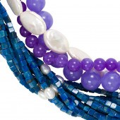 TWO BEAD NECKLACES Two bead ne