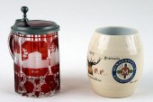 TWO BEER VESSELS INCLUDING MET