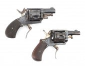 TWO BELGIAN BULLDOG REVOLVERS
