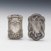 TWO BELLE EPOQUE STERLING SILV
