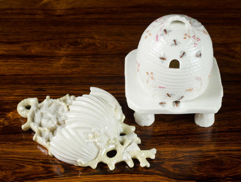 TWO BELLEEK FIRST PERIOD PARIAN