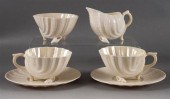 Two Belleek glazed parianware