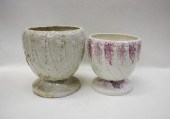 TWO BELLEEK PARIAN PORCELAIN F