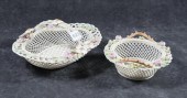 TWO BELLEEK TWO-STRAND TWIG BA