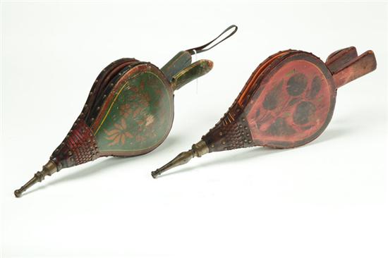 TWO BELLOWS.  American  19th