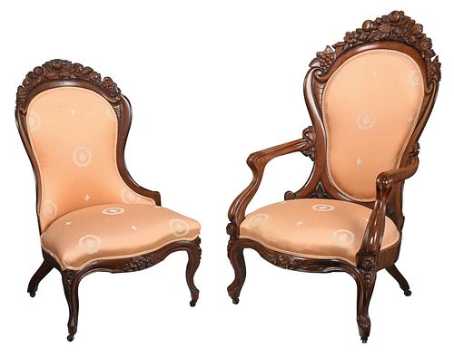TWO BELTER ATTRIBUTED CARVED