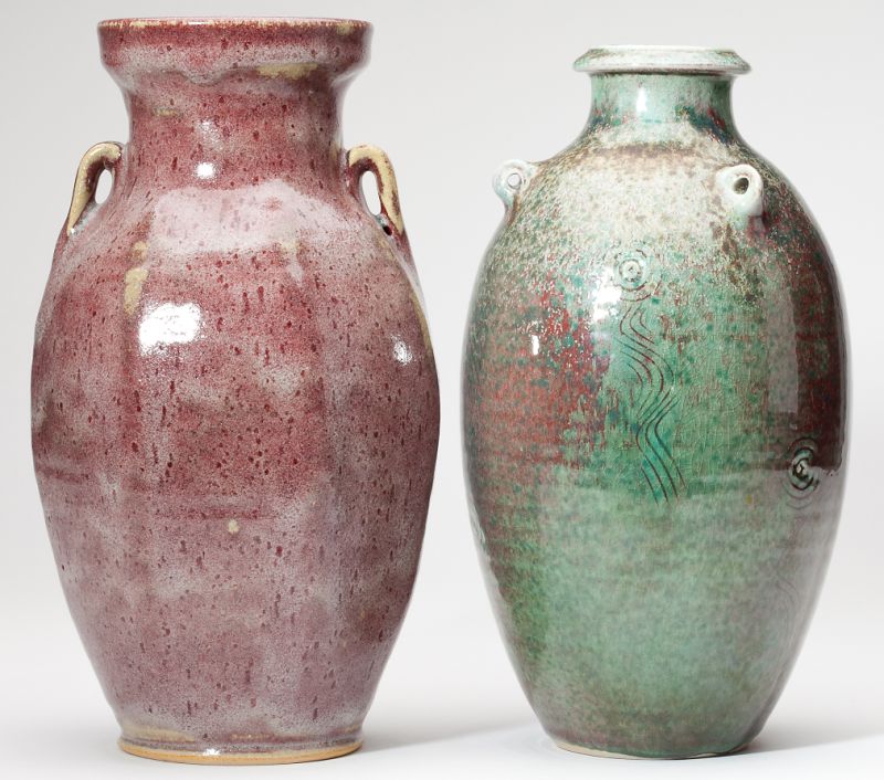 Two Ben Owen III Chinese Glaze