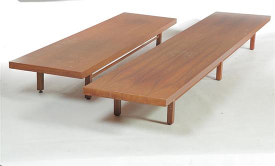 TWO BENCHES.  American  ca. 1960 