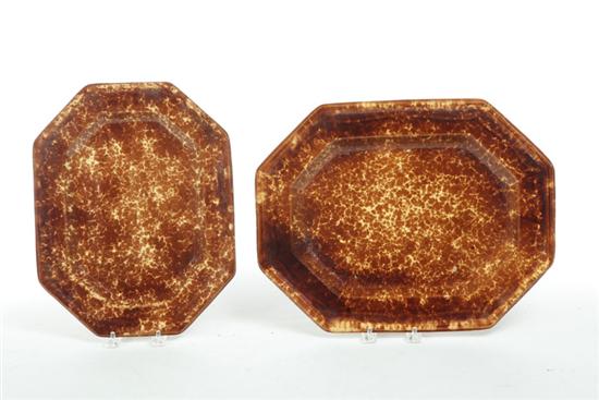 TWO BENNINGTON PLATTERS. 