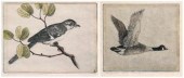 Two Benson Moore etchings (Ben