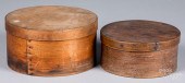 TWO BENTWOOD PANTRY BOXES, 19T