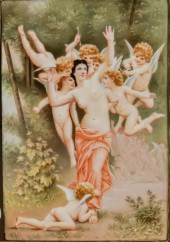 TWO BERLIN PORCELAIN ALLEGORIC
