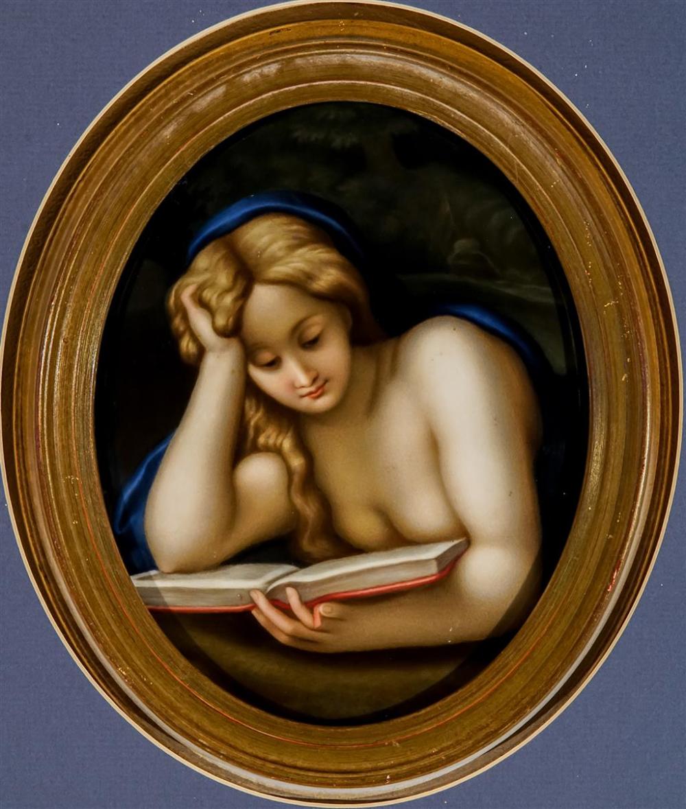 TWO BERLIN PORCELAIN OVAL