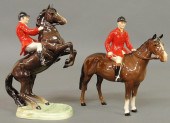 Two Beswick porcelain foxhunte