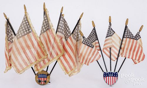 TWO BICYCLE AMERICAN FLAG
