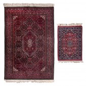 TWO BIDJAR DESIGN RUGS: 2’0” X