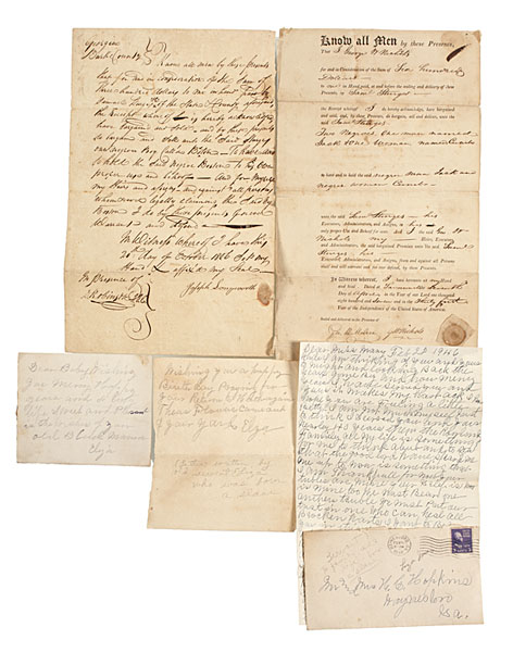 Two Bills of Sales for Slaves and