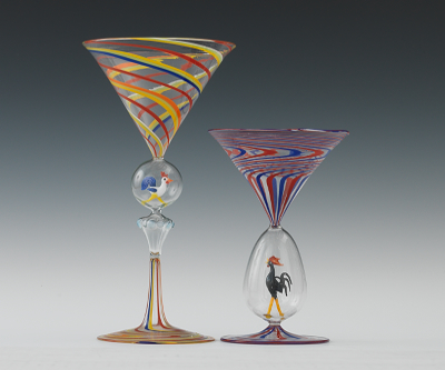 Two Bimini Werkstatte Goblets The