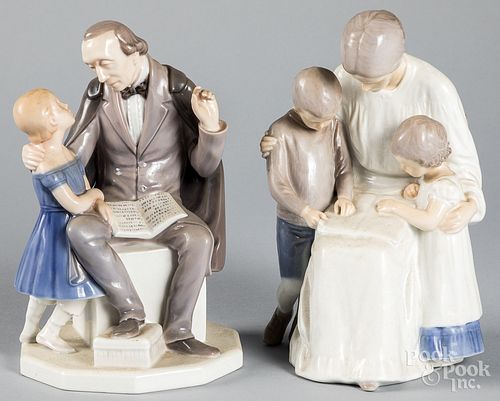 TWO BING AND GRONDAHL PORCELAIN