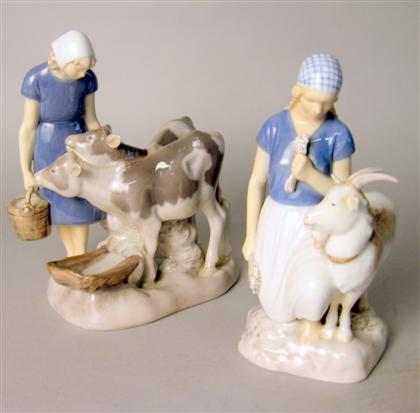 Two Bing and Grondahl porcelain