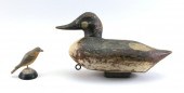 TWO BIRD CARVINGS 20TH CENTURY