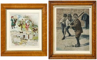 Two bird&#39;s-eye maple framed