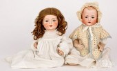 TWO BISQUE DOLLSTwo bisque dol