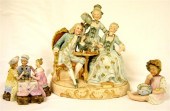 Two bisque porcelain nodder fi