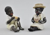 Two Black Americana Bisque Chi
