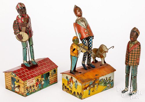TWO BLACK AMERICANA TIN