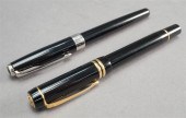 TWO BLACK ENAMEL PARKER FOUNTA
