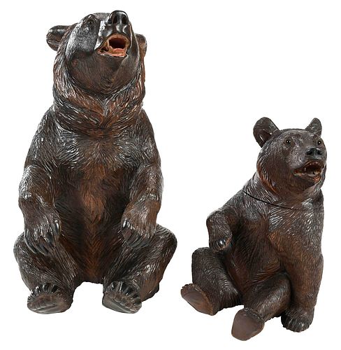 TWO BLACK FOREST BEAR FORM