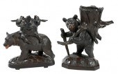 TWO BLACK FOREST BEAR FORM PIP