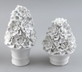 TWO BLANC DE CHINE PORCELAIN T