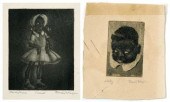 Two Blanche McVeigh aquatints