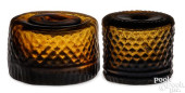 TWO BLOWN THREE MOLD GLASS INK